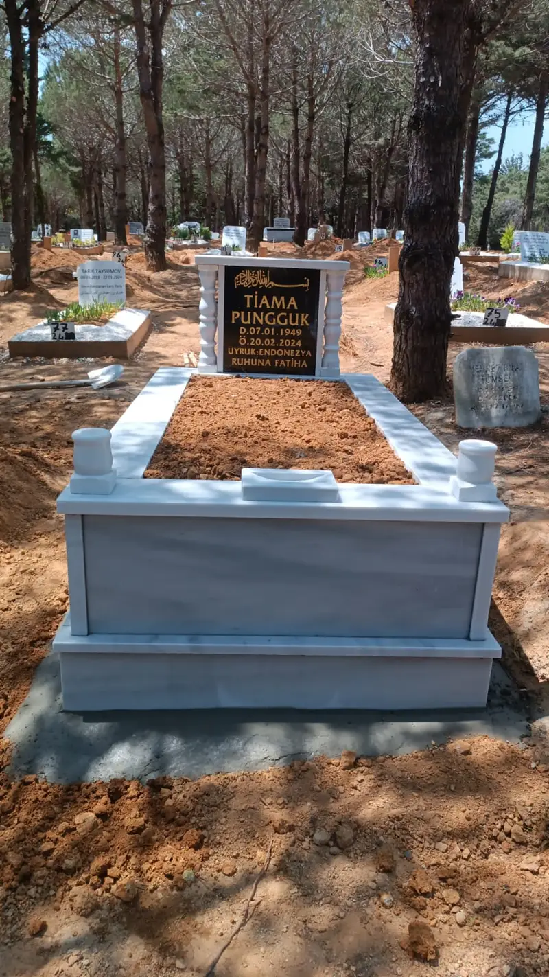 KOD 10 mermer granit mezar modeli - İstanbul KAR Mezarcılık