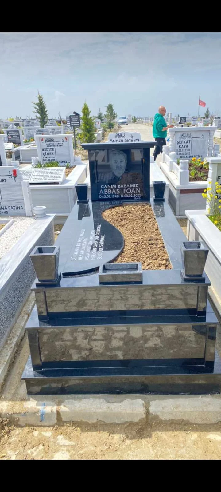 KOD 7 mermer granit mezar modeli - İstanbul KAR Mezarcılık