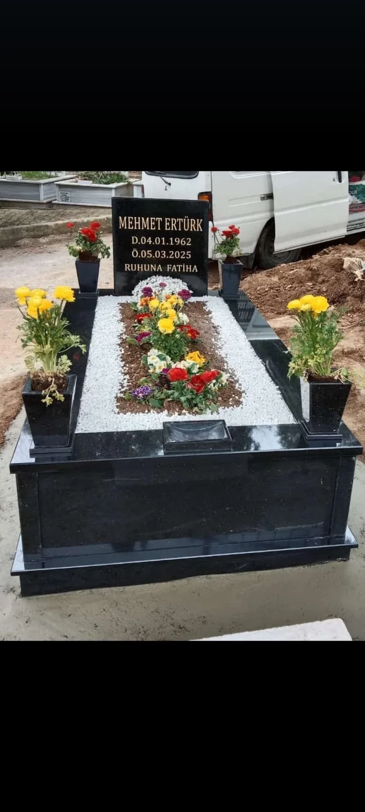 KOD 8 mermer granit mezar modeli - İstanbul KAR Mezarcılık